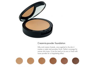 Cream-to-powder foundation